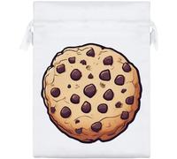 Azeeda 20cm 'Chocolate Chip Cookie' Satin Drawstring Bag/Pouch (SB00151855)