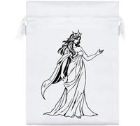 Azeeda 20cm 'Goddess Nyx' Satin Drawstring Bag/Pouch (SB00148803)