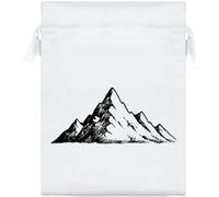 Azeeda 20cm 'Mountain Ranges' Satin Drawstring Bag/Pouch (SB00136791)