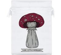 Azeeda 20cm 'Our Little Mushroom' Satin Drawstring Bag/Pouch (SB00145915)