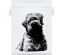 Azeeda 20cm 'Soft Coated Wheaten Terrier' Satin Drawstring Bag/Pouch (SB00137067)