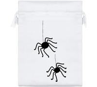 Azeeda 20cm 'Spiders On The Prowl' Satin Drawstring Bag/Pouch (SB00157938)