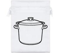 Azeeda 20cm 'Stock Pot' Satin Drawstring Bag/Pouch (SB00145991)