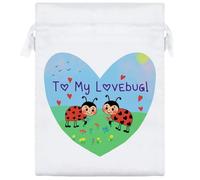 Azeeda 20cm 'To My Lovebug' Satin Drawstring Bag/Pouch (SB00111715)
