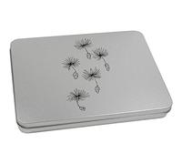 Azeeda 220mm 'Dandelion Seeds' Metal Hinged Tin/Storage Box (TT00077343)