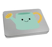 Azeeda 220mm 'Happy Watering Can' Metal Hinged Tin/Storage Box (TT00332307)