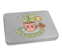 Azeeda 220mm 'Love Gardening' Metal Hinged Tin/Storage Box (TT00305034)