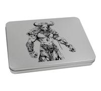 Azeeda 220mm 'Minotaur Standing' Metal Hinged Tin/Storage Box (TT00246690)
