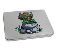 Azeeda 220mm 'Troll on Rock' Metal Hinged Tin/Storage Box (TT00329733)