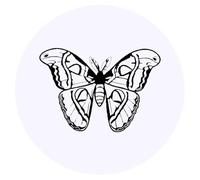 Azeeda 24 x 'Atlas Moth' Stickers - for Crafts, Scrapbooking and Labelling (SK00076438)