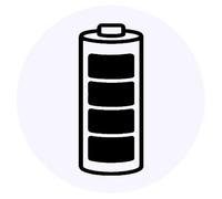 Azeeda 24 x 'Fully Charged Battery' Round Stickers - 4cm (SK00074691)