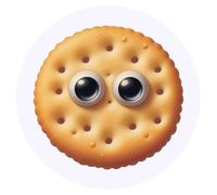 Azeeda 24 x 'Funny Cracker Face' Round Stickers - 4cm (SK00074538)
