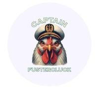 Azeeda 24 x 'Funny Rooster Wearing Navy Hat' Stickers - for Crafts, Scrapbooking and Labelling (SK00075245)