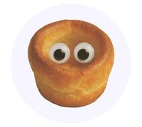 Azeeda 24 x 'Funny Yorkshire Pudding' Stickers - for Crafts, Scrapbooking and Labelling (SK00076814)