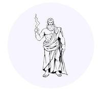 Azeeda 24 x 'Gr od Zeus' Stickers - for Crafts, Scrapbooking and Labelling (SK00079512)
