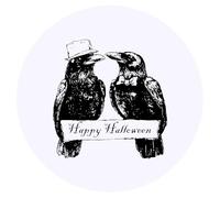 Azeeda 24 x 'Happy Halloween Crows' Stickers - for Crafts, Scrapbooking and Labelling (SK00075693)