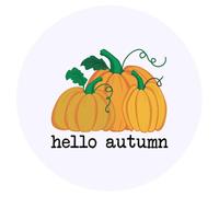 Azeeda 24 x 'Hello Autumn' Stickers - for Crafts, Scrapbooking and Labelling (SK00075175)