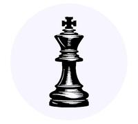 Azeeda 24 x 'King Chess Piece' Stickers - for Crafts, Scrapbooking and Labelling (SK00076327)