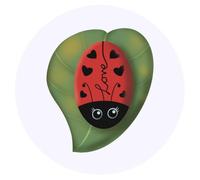 Azeeda 24 x 'Ladybird Love Bug' Round Stickers - 4cm (SK00071986) | Labels for Crafts, Scrapbooking, Journals, Gifts and Packaging