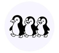 Azeeda 24 x 'Penguin Parade' Stickers - for Crafts, Scrapbooking and Labelling (SK00075946)