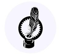 Azeeda 24 x 'Quill Pen' Stickers - for Crafts, Scrapbooking and Labelling (SK00078876)