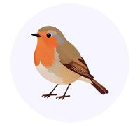 Azeeda 24 x 'Robin Red Breast' Stickers - for Crafts, Scrapbooking and Labelling (SK00078420)