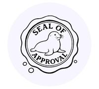 Azeeda 24 x 'Seal of Approval' Stickers - for Crafts, Scrapbooking and Labelling (SK00073920)