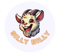 Azeeda 24 x 'Silly Billy Goat' Stickers - for Crafts, Scrapbooking and Labelling (SK00082042)