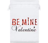Azeeda 25cm 'Be Mine' Satin Drawstring Bag/Pouch (SB00142184)