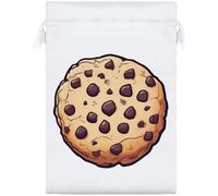 Azeeda 25cm 'Chocolate Chip Cookie' Satin Drawstring Bag/Pouch (SB00151856)