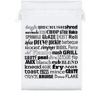 Azeeda 25cm 'Cooking Terminology' Satin Drawstring Bag/Pouch (SB00149916)