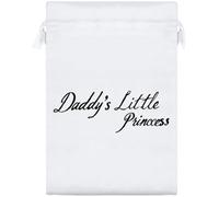 Azeeda 25cm 'Daddy's Little Princess' Satin Drawstring Bag/Pouch (SB00137496)