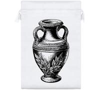 Azeeda 25cm 'Gr mphora Vase' Satin Drawstring Bag/Pouch (SB00162259)