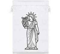 Azeeda 25cm 'Gr od Apollo' Satin Drawstring Bag/Pouch (SB00148772)
