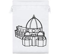 Azeeda 25cm 'Historical Dome Of Florence Cathedral' Satin Drawstring Bag/Pouch (SB00149628)