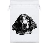 Azeeda 25cm 'Irish Setter Dog Portrait' Satin Drawstring Bag/Pouch (SB00139464)