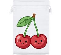 Azeeda 25cm 'Sad Cherries' Satin Drawstring Bag/Pouch (SB00159303)