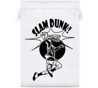 Azeeda 25cm 'Slam Dunk' Satin Drawstring Bag/Pouch (SB00148948)