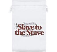 Azeeda 25cm 'Slave To The Stave' Satin Drawstring Bag/Pouch (SB00137092)
