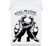 Azeeda 25cm 'Tortoises In Love' Satin Drawstring Bag/Pouch (SB00138736)