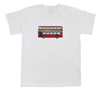 Azeeda 3-4 Years 'Double-Decker Bus' Children's/Kid's T-Shirt (White) (TS00133700)