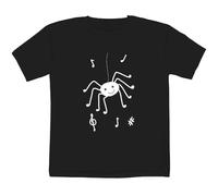 Azeeda 3-4 Years 'The Melodious Spider' Children's/Kid's T-Shirt (Black) (TS00600257)