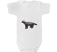 Azeeda 3-6 Month 'Christmas Honey Badger' Baby Grow/Bodysuit (GR00095856)
