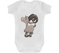 Azeeda 3-6 Month 'Happy Goat' Baby Grow/Bodysuit (GR00086875)