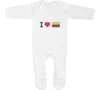 Azeeda 3-6 Month 'I Love Colombia' Baby Romper Jumpsuit/Sleep Suit (SS00055988)