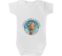 Azeeda 3-6 Month 'Laughing Giraffe' Baby Grow/Bodysuit (GR00175295)