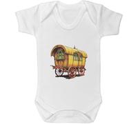 Azeeda 3-6 Month 'Vintage Romany Caravan' Baby Grow/Bodysuit (GR00150955)