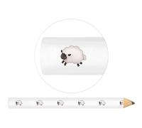 Azeeda 3 x 'Cute Woolly Sheep' Carpenters Pencils (LP00038632) | Flat Woodwork Marking Pencils for Builders, DIY and Workshops