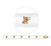 Azeeda 3 x 'Flower Teddy Bear' Carpenter's Pencils (LP00024250)