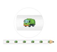 Azeeda 3 x 'Happy Bin Truck' Carpenter's Pencils (LP00041217)